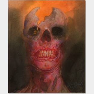 Zombie Skull Posters and Art